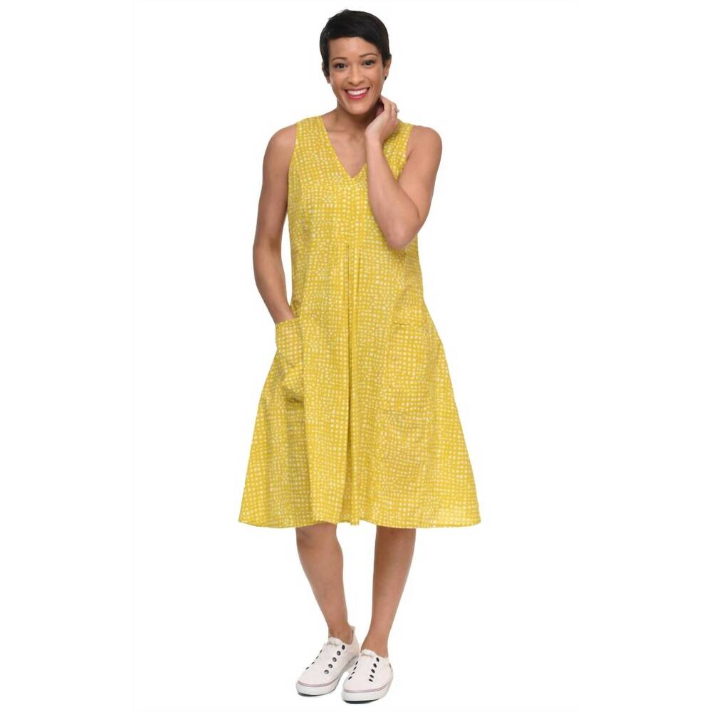 NEW TULIP CLOTHING poppie dress in goldfish dot